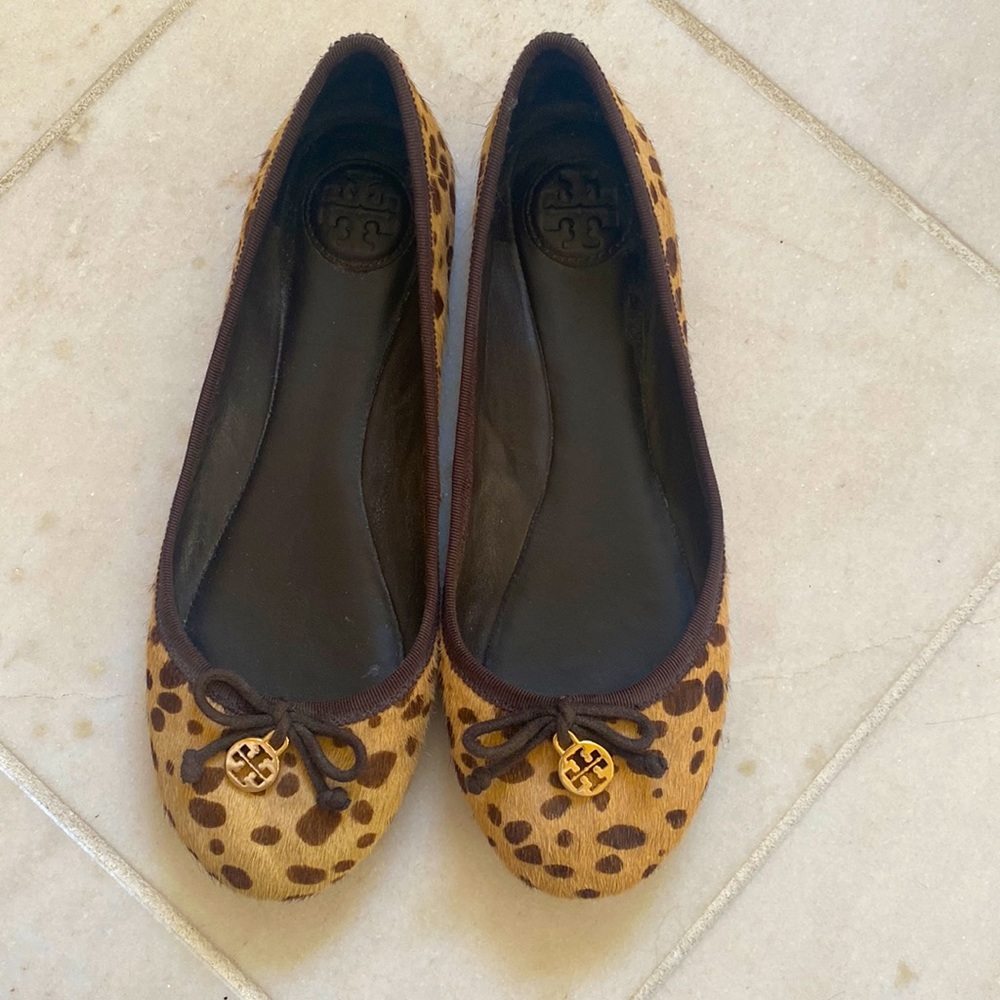 Tory Burch calf hair ballet flat